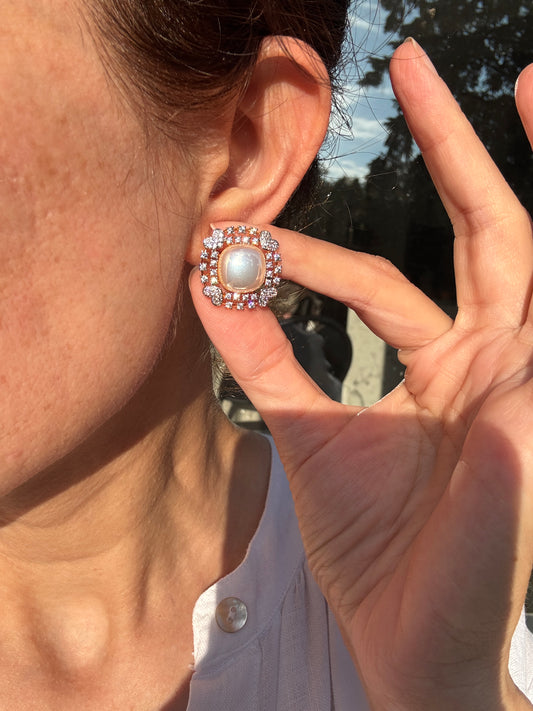 AD Pearl Studs