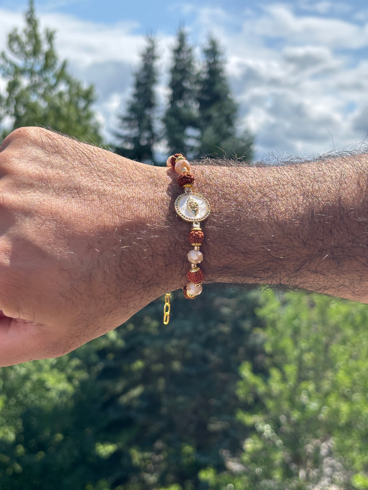 Rudraksh Evil Eye Rakhi or Bracelet