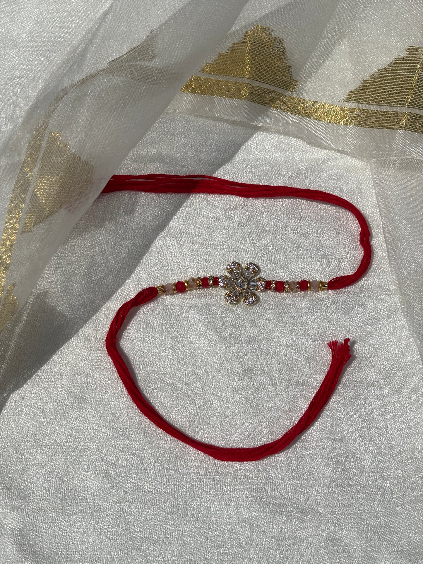Floral Diamond Rakhi