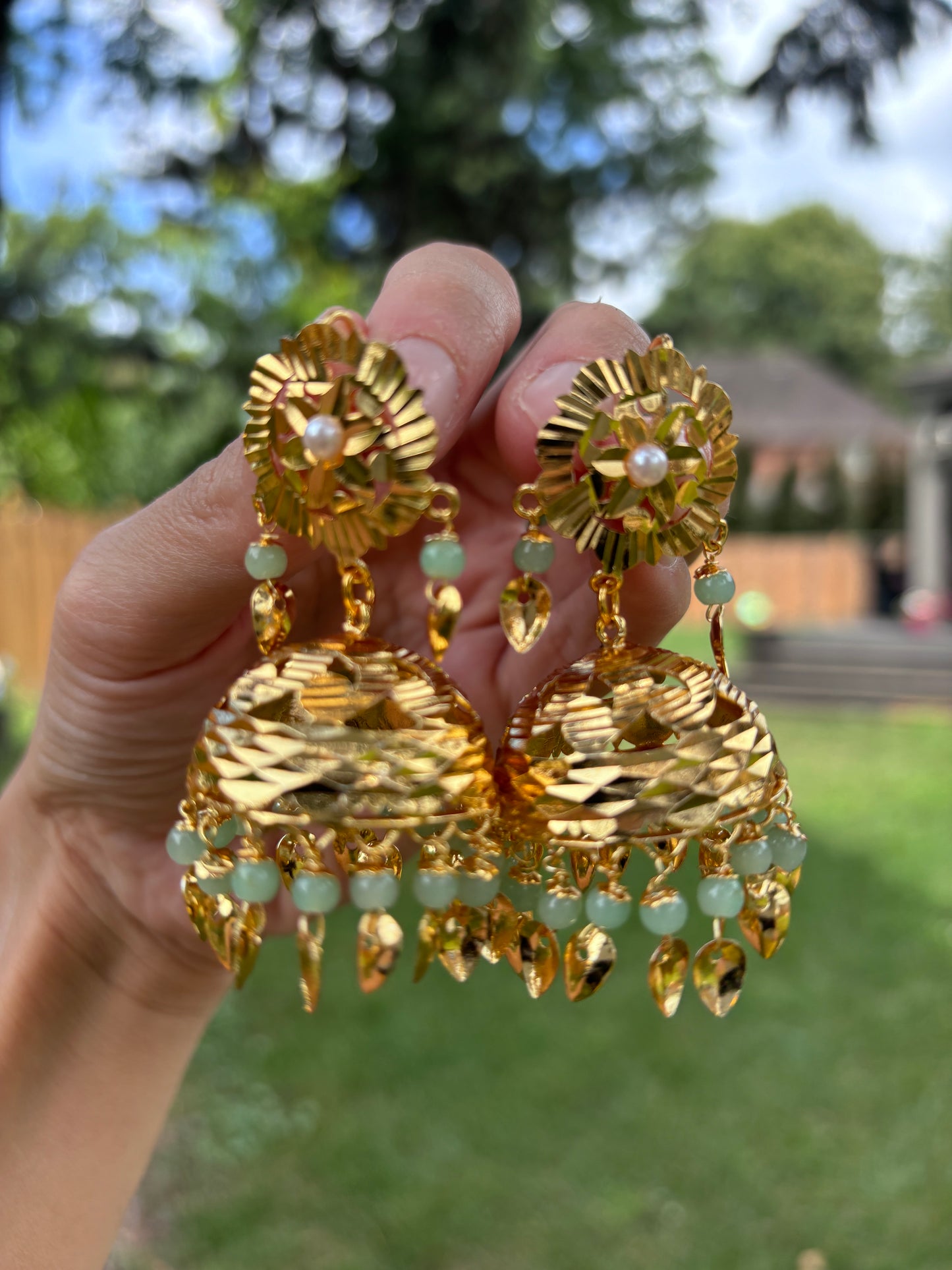 Minty Earrings Tikka
