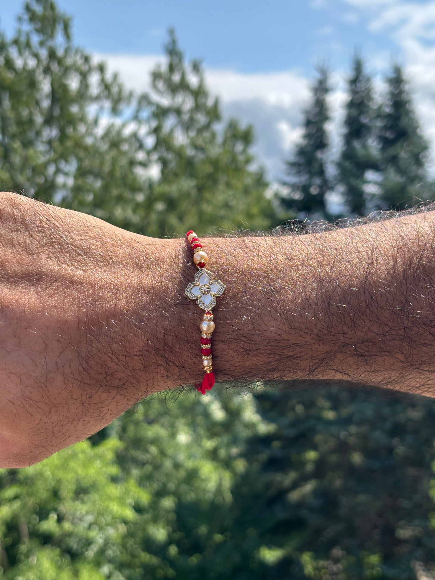 VC Mother Of Pearl Designer Rakhi