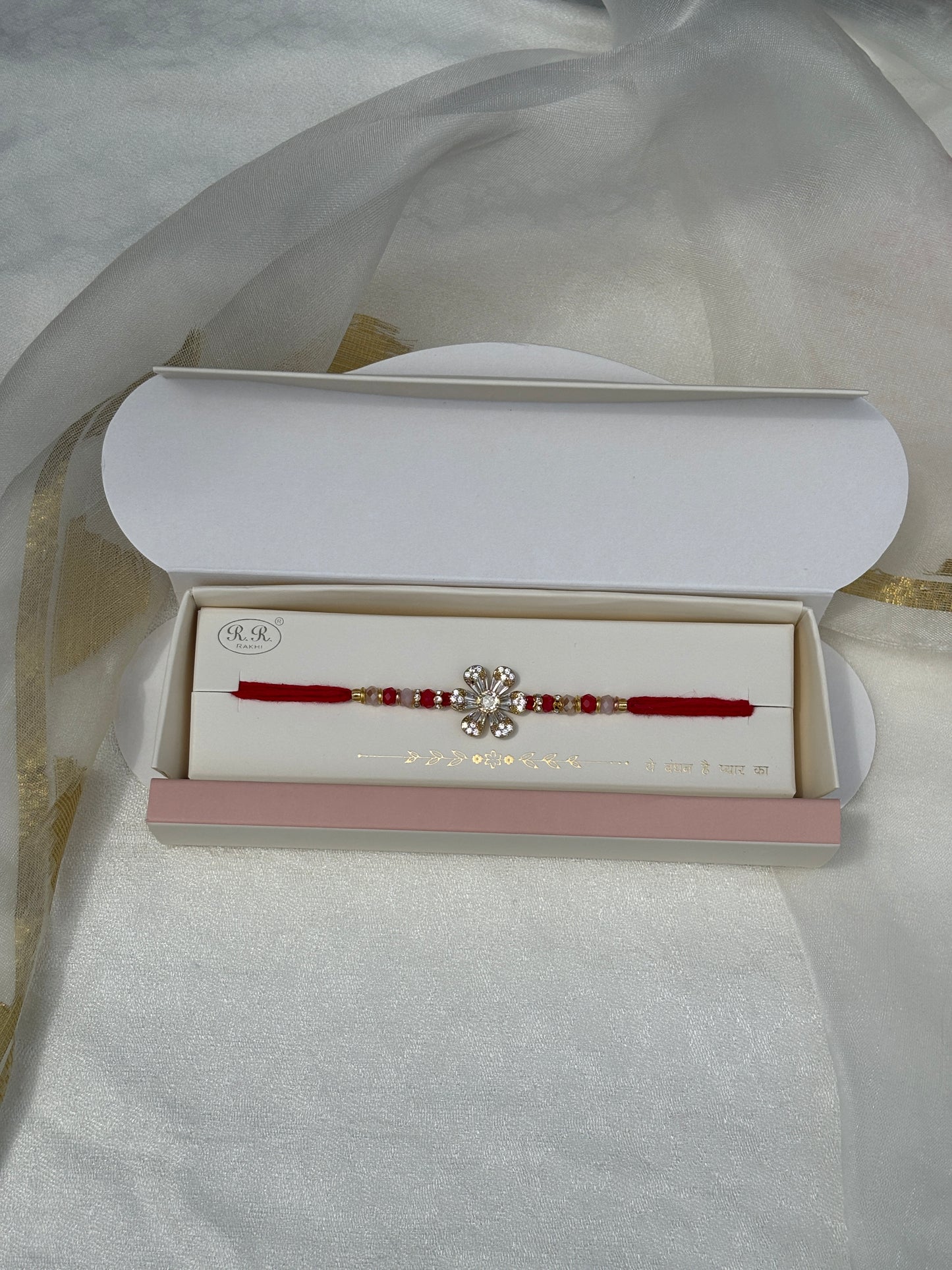 Floral Diamond Rakhi