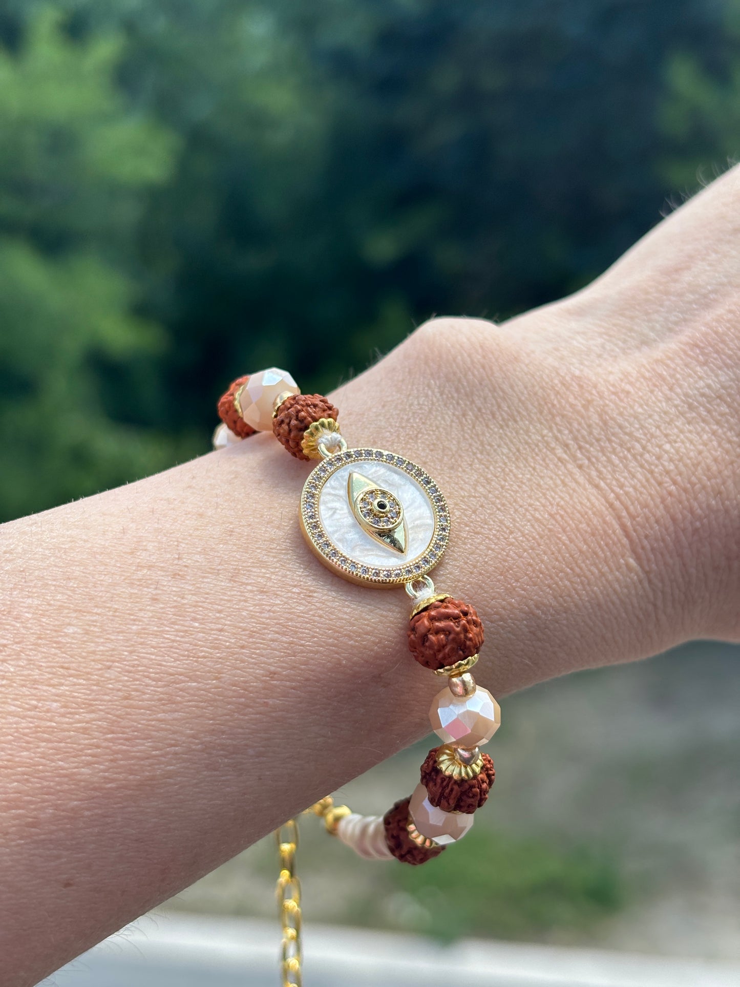 Rudraksh Evil Eye Rakhi or Bracelet