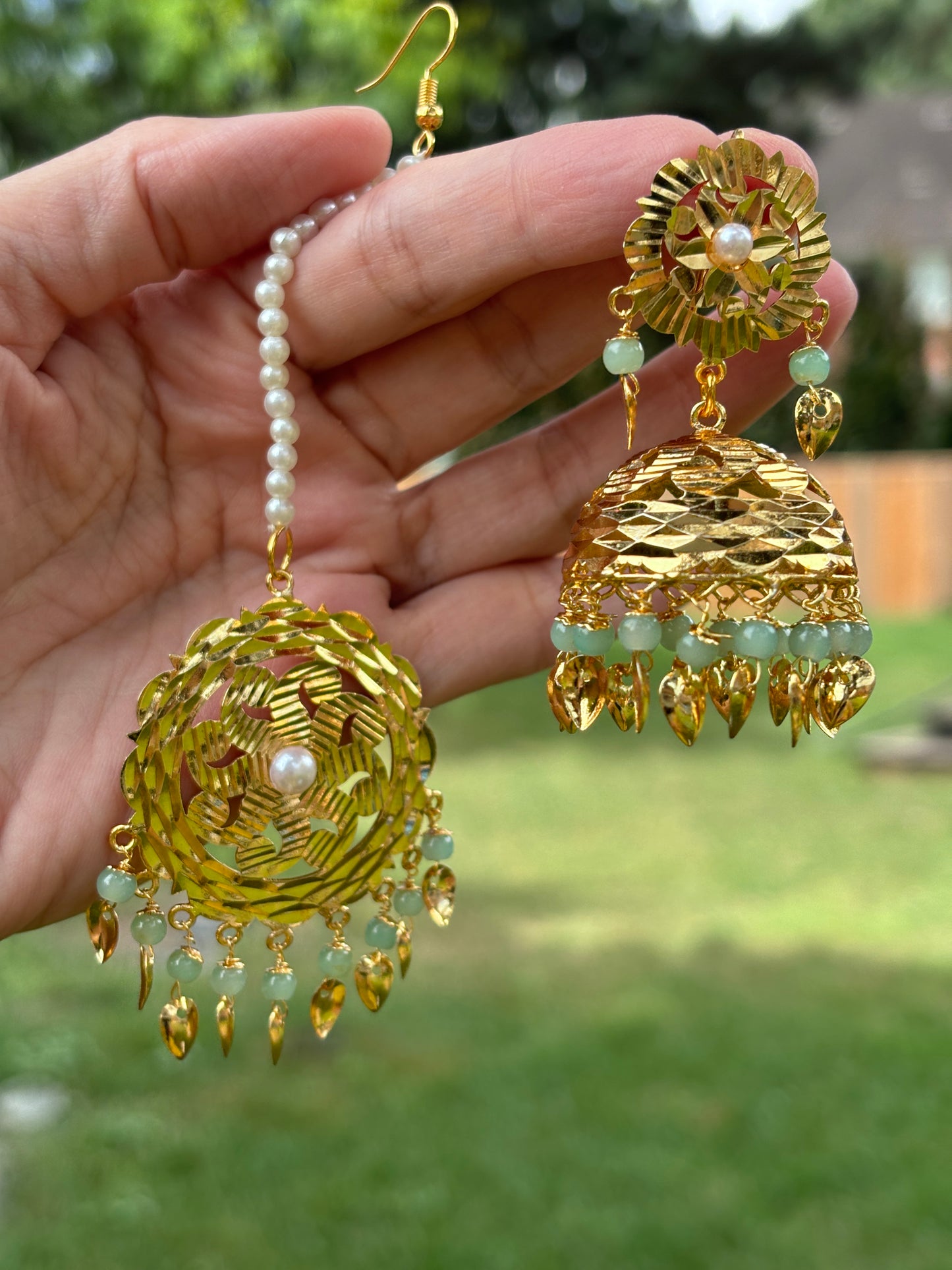 Minty Earrings Tikka